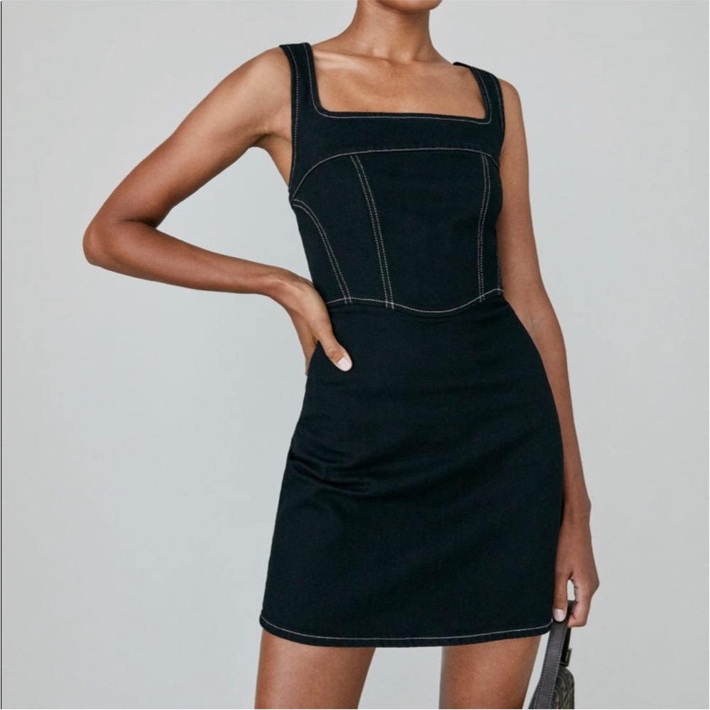 Reformation :: Davies Black Mini Dress